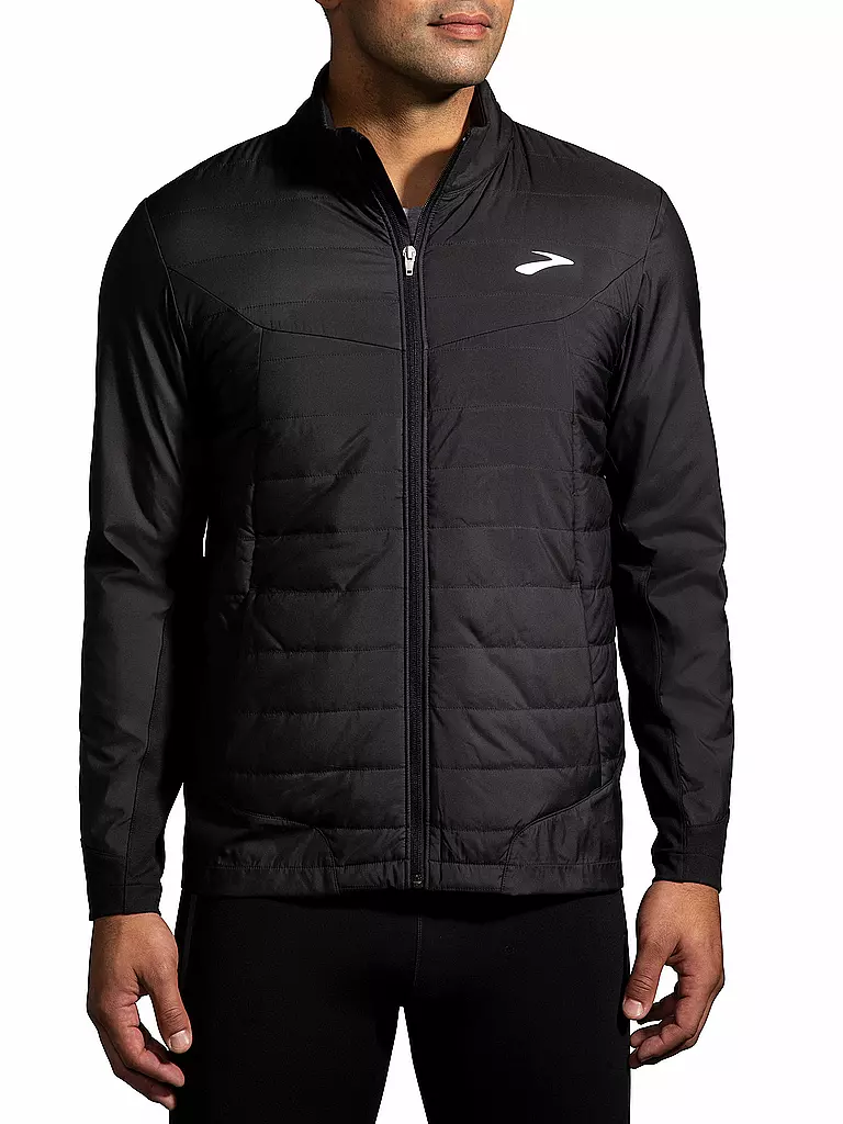 BROOKS Herren Laufjacke Shield Hybrid Jacket 2.0 schwarz